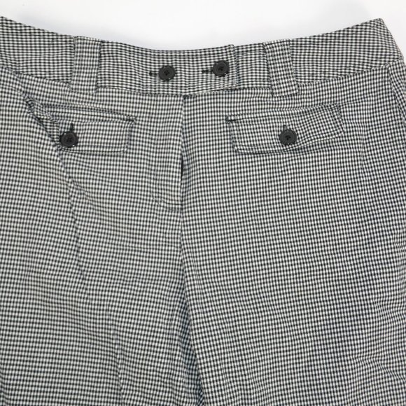 Larry Levine Gingham Knee Shorts, Short Capri Pants - Picture 2 of 5